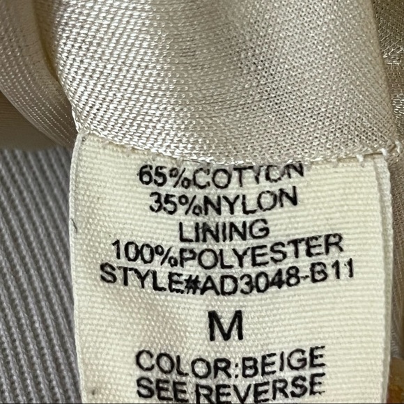 A’reve Cream Boho Lace Tiered Sleeveless Dress M - Picture 7 of 7